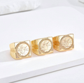 14K Gold-Plated Tibetan Buddhism Angel Ring – Elegant Spiritual Statement Jewelry